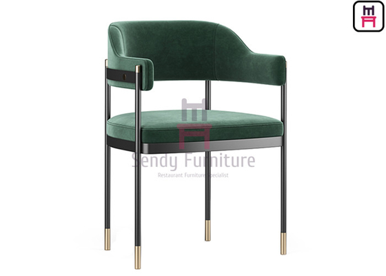 comprar Apoyabrazos de Upholatered de la espalda abierta que cenan la silla con los detalles del oro online manufacture