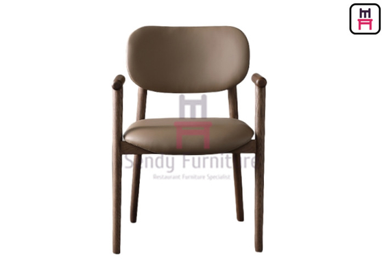 comprar Silla de comedor con almohadilla de cuero de madera de ceniza para uso en restaurantes online manufacture