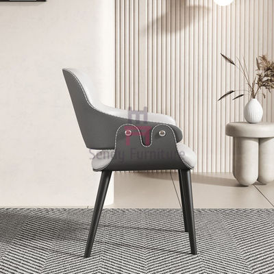 comprar Silla de restaurante de madera maciza con tapicería de cuero y respaldo de listones para una cena cómoda online manufacture