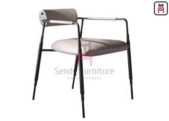 comprar Silla de comedor de acero inoxidable con almohadón acolchado para uso en bares online manufacture