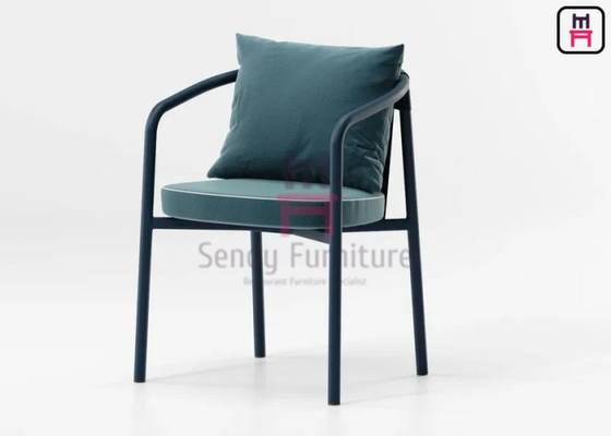 comprar Silla de brazo de patio con marco de aluminio para uso al aire libre con cojín online manufacture