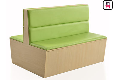 comprar Cabina de madera del restaurante de la parte posterior de 2 Channles, asiento tapizado cara doble del Banquette online manufacture