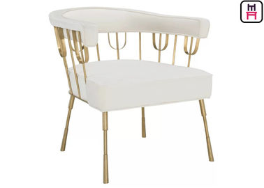 comprar El restaurante de lujo del acero inoxidable de Nordice preside las sillas de cuero del brazo del hotel del oro online manufacture