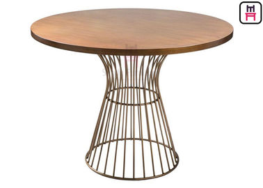 comprar Bases comerciales de la tabla del metal para los tops de madera, mesa de comedor redonda con base metálica online manufacture