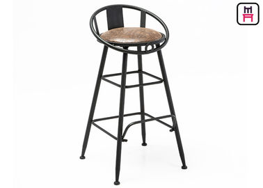 comprar Los taburetes de bar comerciales del metal del respaldo con los asientos de cuero/ahuecaron - hacia fuera diseñe online manufacture