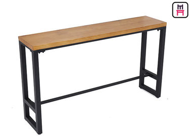 comprar Longitud larga con base metálica industrial del top el 120-300cm de madera sólida de la tabla de la altura de la barra online manufacture