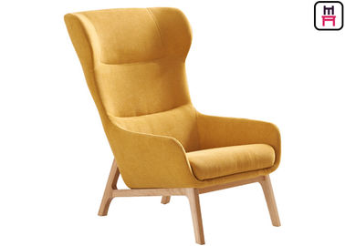comprar Silla de lectura cómoda de madera sólida, sillas acogedoras de la sala de estar del tigre de la tela del brazo online manufacture