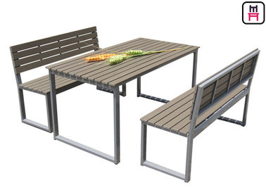 comprar Patio comercial de las tablas al aire libre de madera plásticas KD del restaurante que cena sistemas con el banco online manufacture
