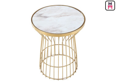 comprar Muebles interiores comerciales verticales de la mesa de centro del acero inoxidable del marco del oro que moldean online manufacture