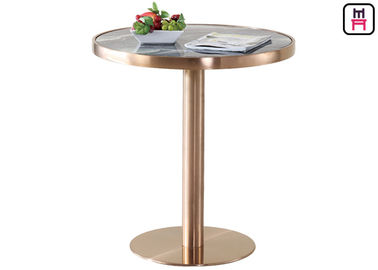 comprar Tabla clásica del café/casera de la barra de la altura del Pub con la base del acero inoxidable del oro online manufacture