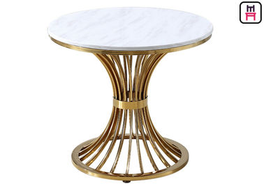 comprar Mesa de centro moderna con las piernas del acero inoxidable, mesa de comedor redonda del top del mármol online manufacture