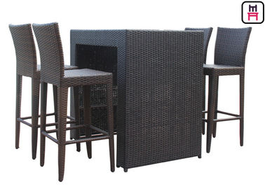 comprar Tablas al aire libre determinadas del restaurante del patio contrario de la altura con las sillas impermeables de la barra del patio online manufacture