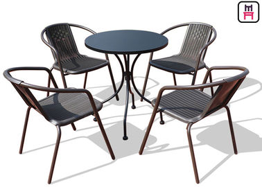 comprar El restaurante al aire libre redondo cuadrado presenta los muebles a prueba de mal tiempo del patio del acero de carbono online manufacture