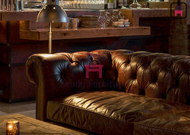 comprar El hotel de cuero/de la tela tapizó la cabina Chesterfield Sofa American Style del restaurante online manufacture