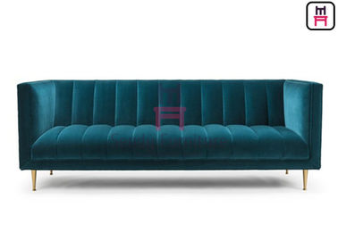 comprar Asiento del banco de la cabina del restaurante del hotel con el brazo tapizado del terciopelo y la pierna de acero de Chrome online manufacture