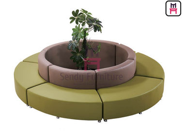 comprar La ronda de la tela forma el asiento comercial de la cabina con la base del marco de acero para el pasillo online manufacture
