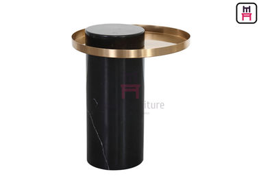 comprar Bandeja de mármol redonda elegante moderna del acero inoxidable de la mesa de centro para el hotel de lujo online manufacture