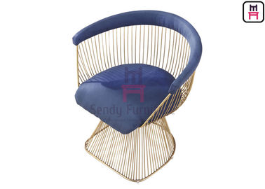 comprar El acero inoxidable de Warren Platner preside la obra clásica de la reproducción con el amortiguador de la tela y del cuero online manufacture