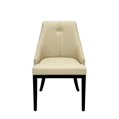 comprar Silla de restaurante de madera ergonómica con colores personalizables y acento de acero inoxidable para comidas comerciales online manufacture