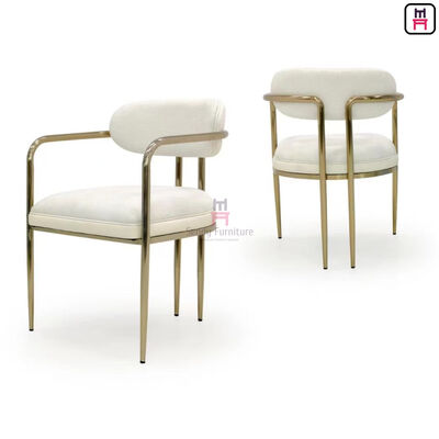 comprar Silla de comedor IM-201 de acero inoxidable dorado con cuero PU y espuma de alta resiliencia online manufacture