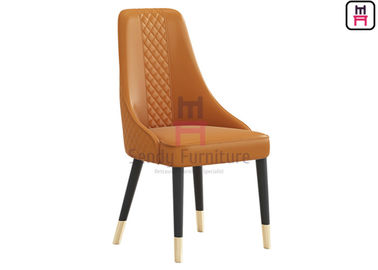 comprar El restaurante de madera de encargo preside el tipo sin brazo tapizado copetudo parte posterior del cuero micro de la fibra del alto online manufacture