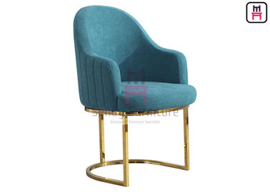 comprar El restaurante voladizo del acero inoxidable de la silla de Blue Velvet preside interior para el pasillo online manufacture
