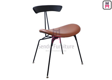 comprar El restaurante industrial del metal del estilo preside los alambres del cuero de Brown en mirada retra del desván online manufacture