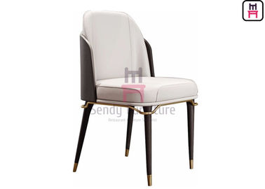 comprar La silla de madera del restaurante de Seat del cuero/de la tela curvó el respaldo con hardware del oro online manufacture