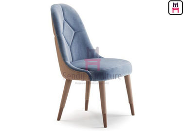 comprar Muebles comerciales de cena de madera tapizados de la silla del terciopelo con el respaldo modelado online manufacture