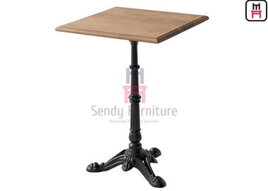 comprar Mesa de comedor 3/4 pies del restaurante del top de madera sólida del arrabio del tigre de diseño de la pata online manufacture