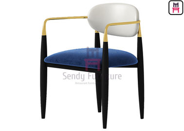 comprar La estructura del metal de la cosechadora del acero inoxidable, terciopelo/cuero tapizó la silla del brazo para el hotel online manufacture