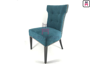 comprar El restaurante sin brazo del hotel de Blue Velvet preside con base metálica modificada para requisitos particulares con el clavo de cobre amarillo online manufacture