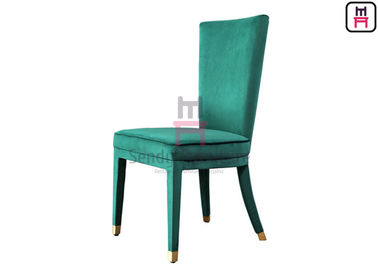 comprar Altas sillas cómodas completamente tapizadas verdes traseras del restaurante del hotel del terciopelo online manufacture