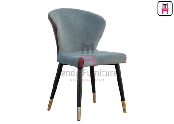 comprar 0.38cbm arqueó el cuero de la PU de la silla del restaurante del metal del respaldo online manufacture