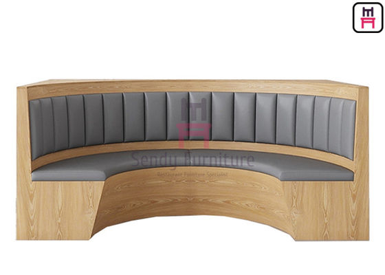 comprar La PU 3.4cbm de cuero de la madera contrachapada tapizó la ronda de la mitad de la cabina de la parte posterior de Channles online manufacture