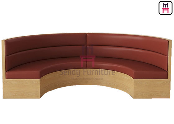 comprar La ronda 2.8cbm empenachó el material de madera del cuero de la PU de la madera contrachapada de la cabina del restaurante online manufacture