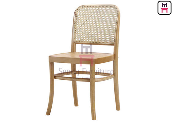 comprar Marco laqueado negro de madera de madera de abedul de Cane Rattan Dining Chairs With online manufacture