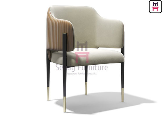 comprar 0.33cbm empenachó el marco metálico de la silla de cuero de espalda abierta con los apoyabrazos online manufacture
