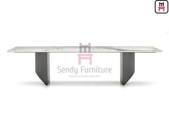 comprar piedra de la losa de la anchura de la mesa de comedor el 110cm del restaurante de la altura de los 75cm para 8 asientos online manufacture