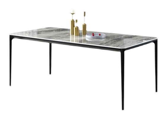comprar Piedra rectangular de la losa del OEM de la mesa de comedor del restaurante del ODM el 120x70x75cm online manufacture