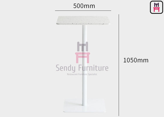 comprar La barra del restaurante del cuadrado del terrazo H105cm presenta la barra de acero de la capa del polvo del ODM del OEM online manufacture