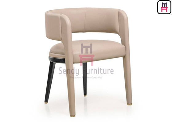Butaca de madera Ash Wood Fully Upholstered Legs de la espalda abierta para el uso del hotel