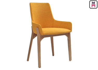 El restaurante de madera minimalista moderno preside los asientos nórdicos W43 * D41 de la tela * H80cm