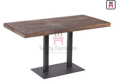 Grueso interior de la mesa de comedor durable los 3/4/5cm del restaurante con la cara de madera sólida
