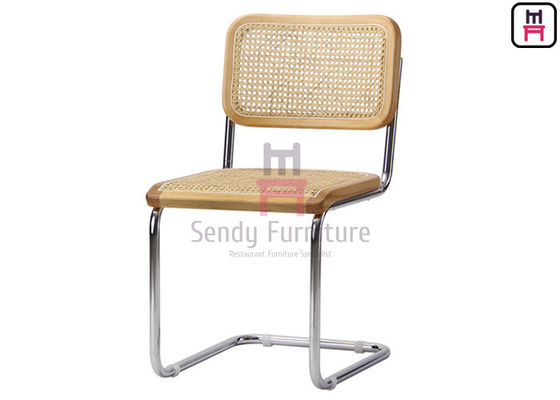 SS201 rota Cane Dining Chair 0.37cbm del marco PE para el restaurante
