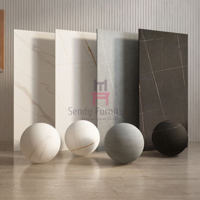 SGS de piedra sinterizado los 80cm Gray Ivory negro blanco de la prueba del rasguño de la sobremesa del diámetro