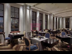 Vintage alrededor de la silla clásica de lujo trasera de las butacas de madera del restaurante con la decoración del botón