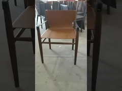 El sitio de Ash Wood Frame Restaurant Dining preside los apoyabrazos modernos para el pasillo del hotel