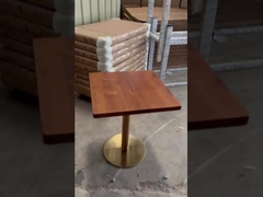 Grueso interior de la mesa de comedor durable los 3/4/5cm del restaurante con la cara de madera sólida