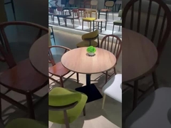 Mesa de comedor impermeable para 4 personas / 6 personas de madera contrachapada / laminado para uso en restaurantes